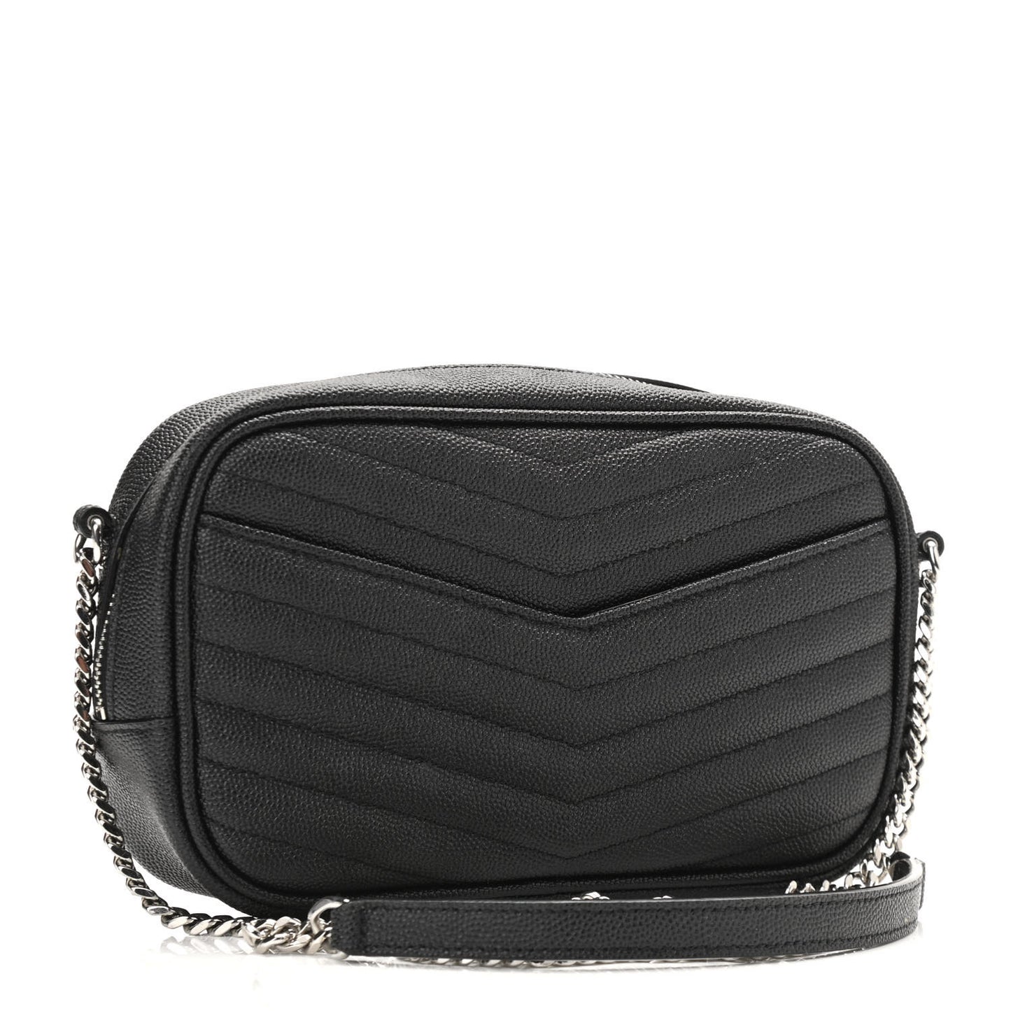 Grain De Poudre Matelasse Monogram Mini Lou Camera Bag Black