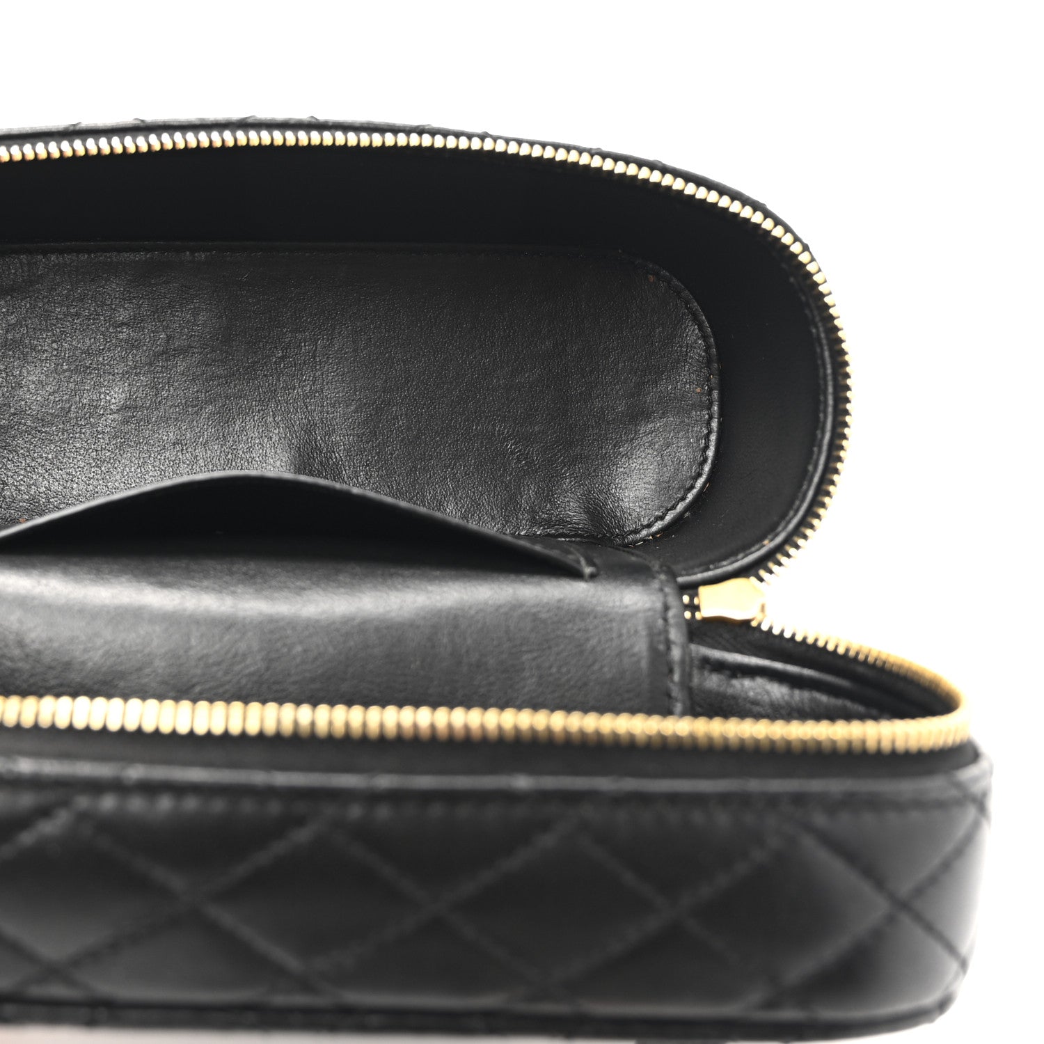 Saint Laurent Lambskin Quilted Mini Gaby Vanity Case Black 5 of 10
