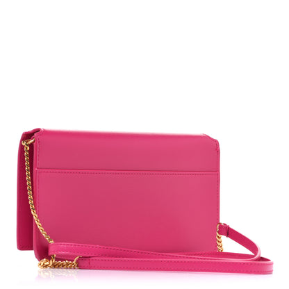 Saint Laurent Smooth Calfskin Monogram Phone Holder Crossbody Fuchsia Couture 2 of 7