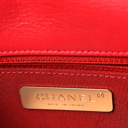 Chanel Goatskin Quilted Large Chanel 19 Flap Red 6 of 11
