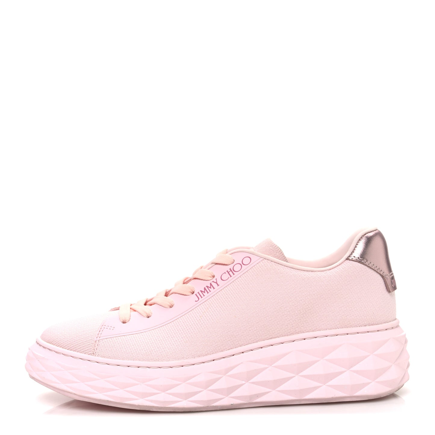 Nappa Diamond Light Platform Sneakers 39.5 Powder Pink