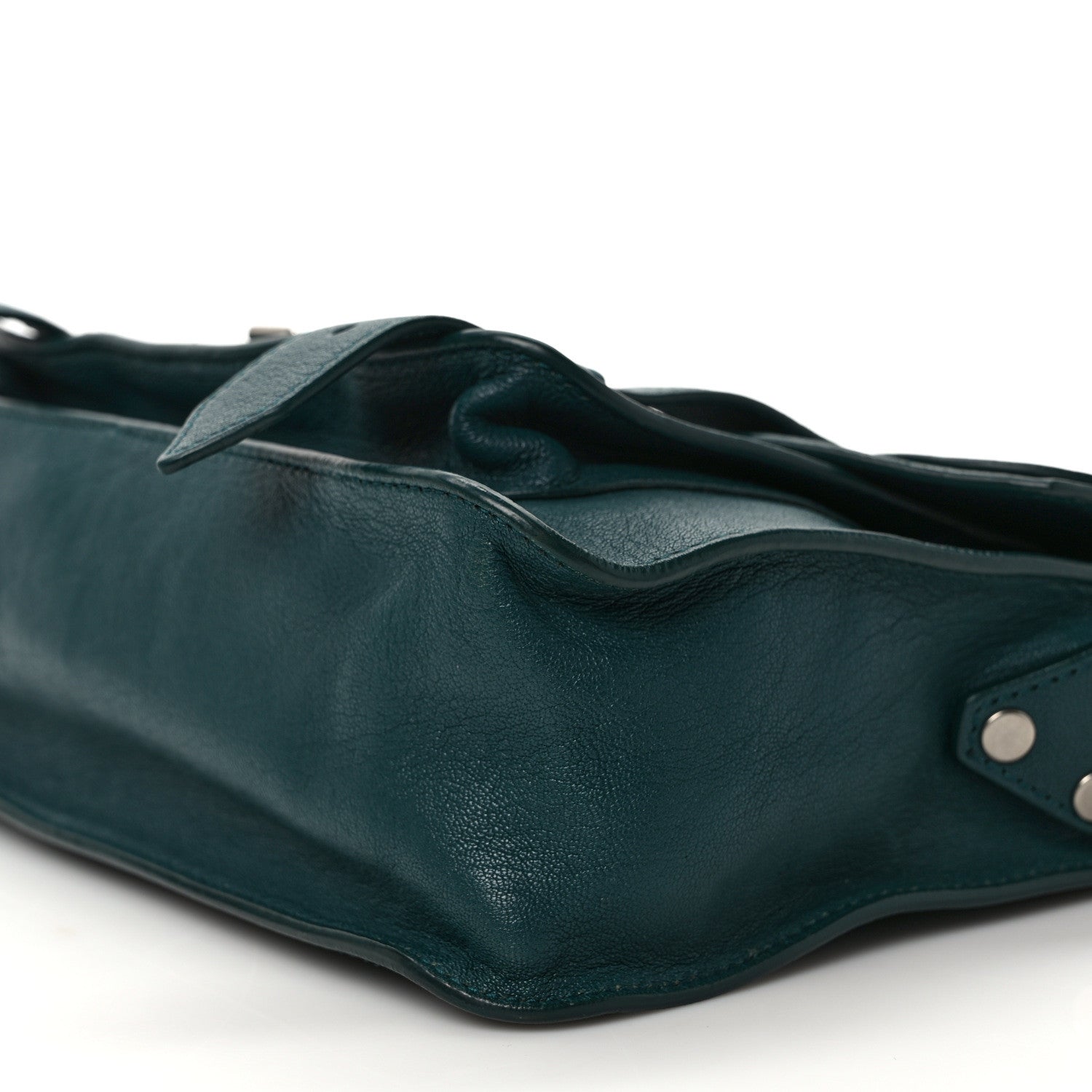 Proenza Schouler Lambskin Tiny PS1 Satchel Dark Teal 9 of 9