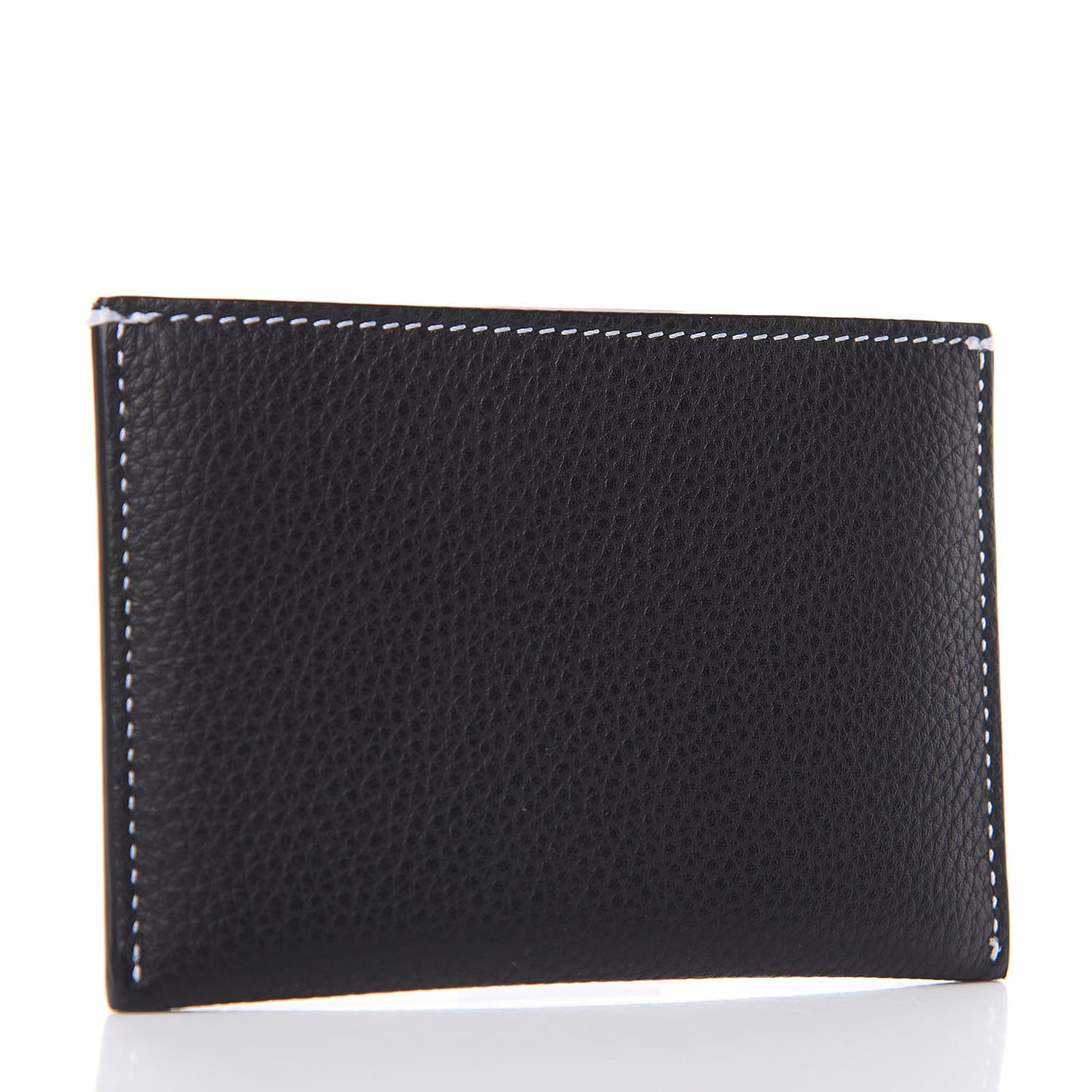Calfskin Signature Card Holder Black