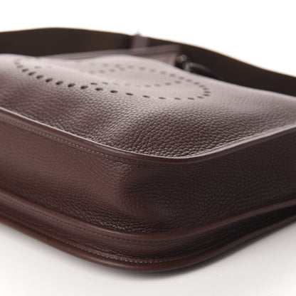 Hermes Taurillon Clemence Evelyne III PM Havane 7 of 11