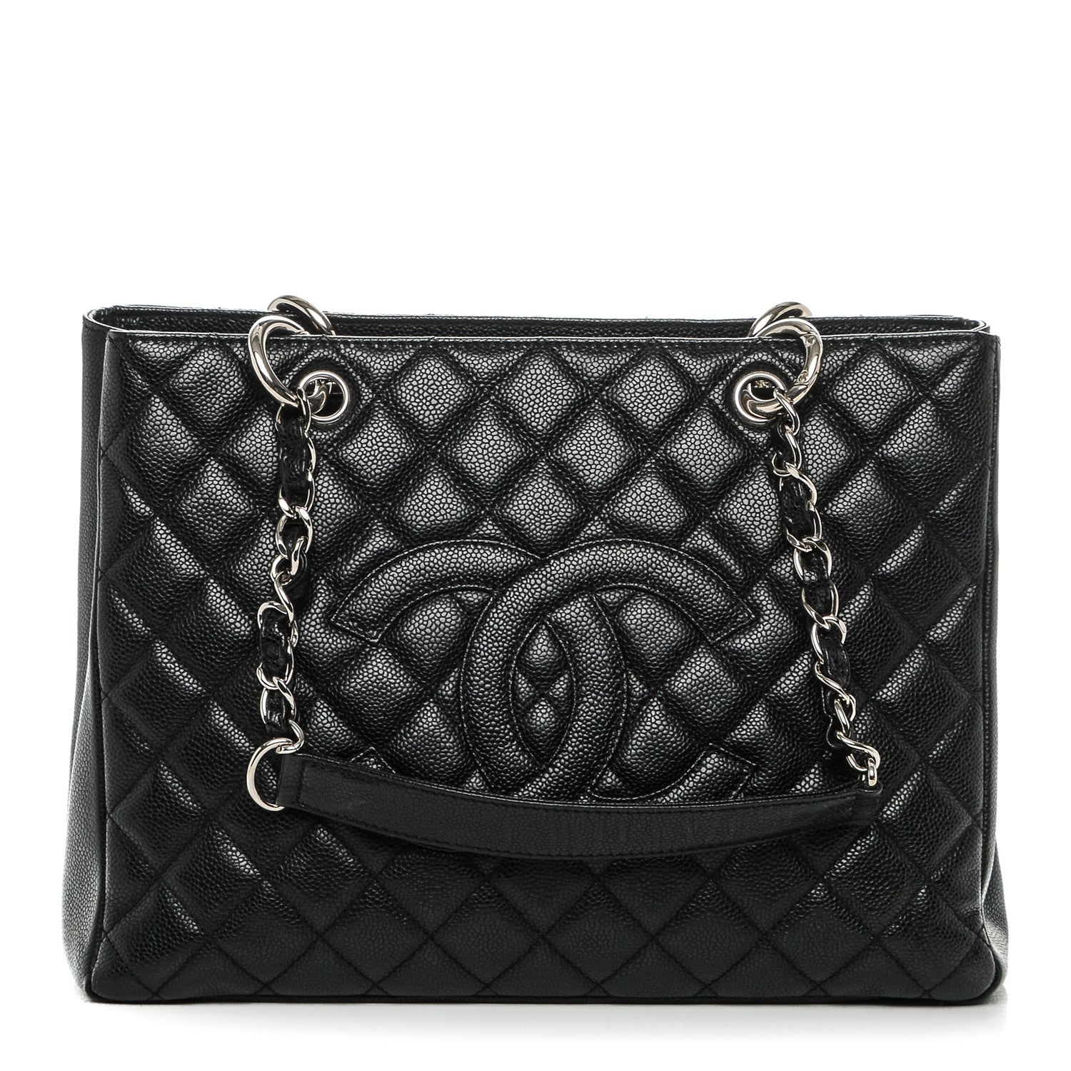 Chanel Caviar Quilted Grand Shopping Tote GST Black 1 of 8