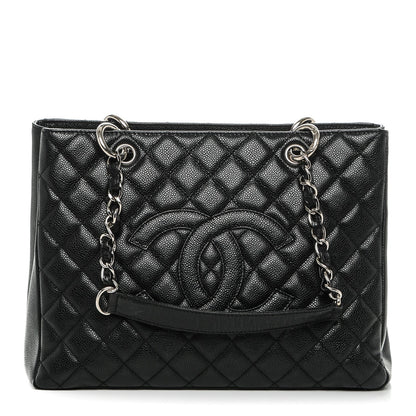 Chanel Caviar Quilted Grand Shopping Tote GST Black 1 of 8