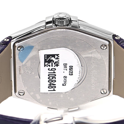 Omega Stainless Steel Calfskin Diamond Bezel 35mm Constellation Quartz Watch Purple 123.18.35.60.60.001 4 of 6