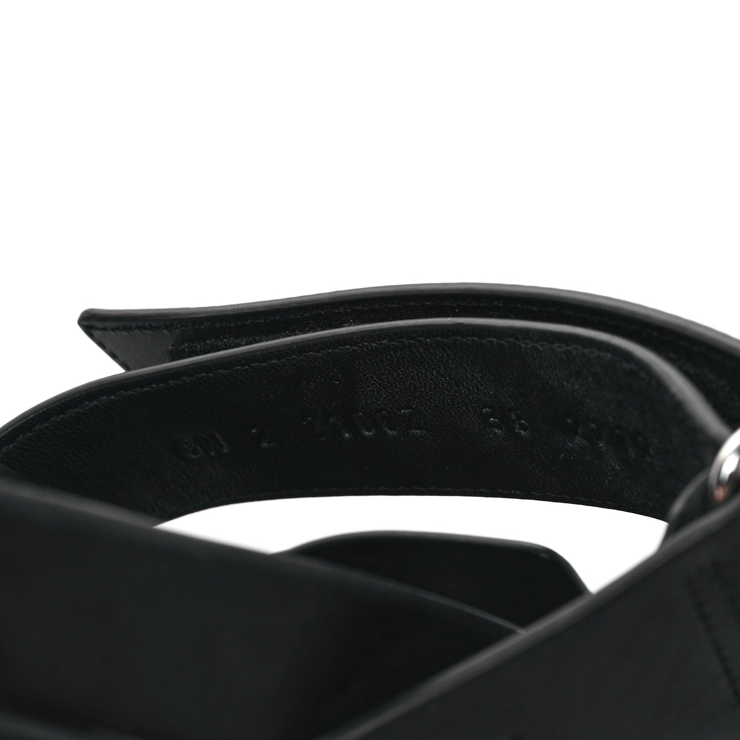 Calfskin Womens Chypre Sandals 38 Black
