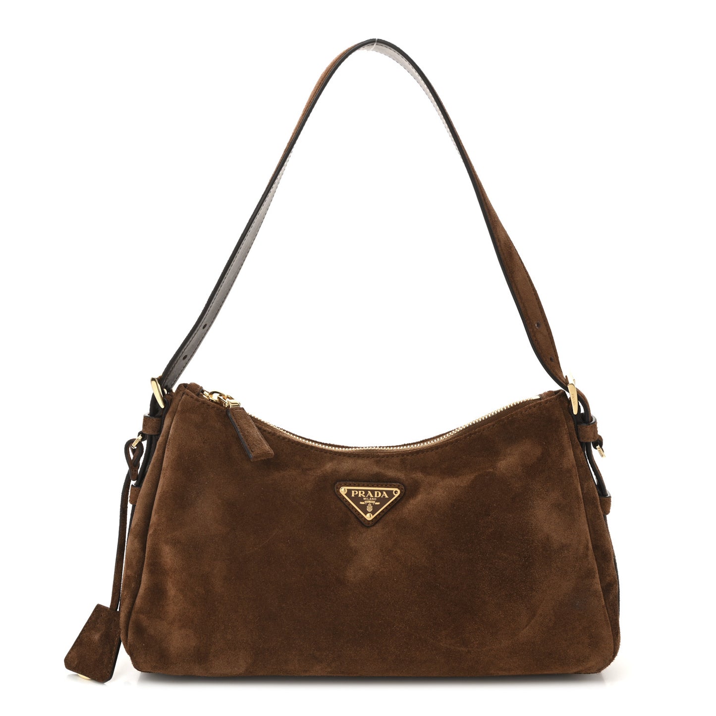Scamosciato Suede Medium Aimee Shoulder Bag Cacao