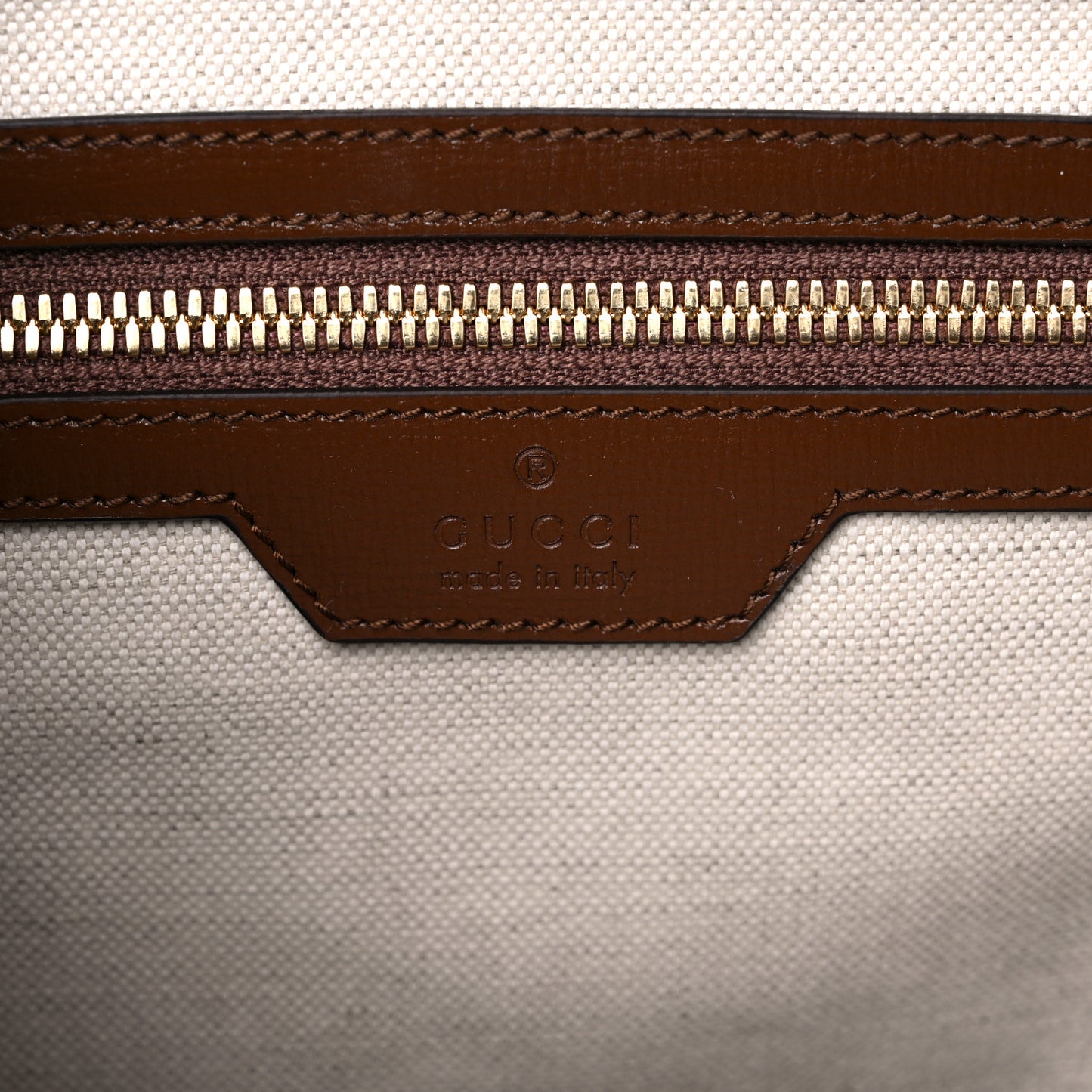 GG Supreme Monogram Azalea Calfskin Retro Interlocking G Buckle Backpack Beige Ebony Brown Sugar