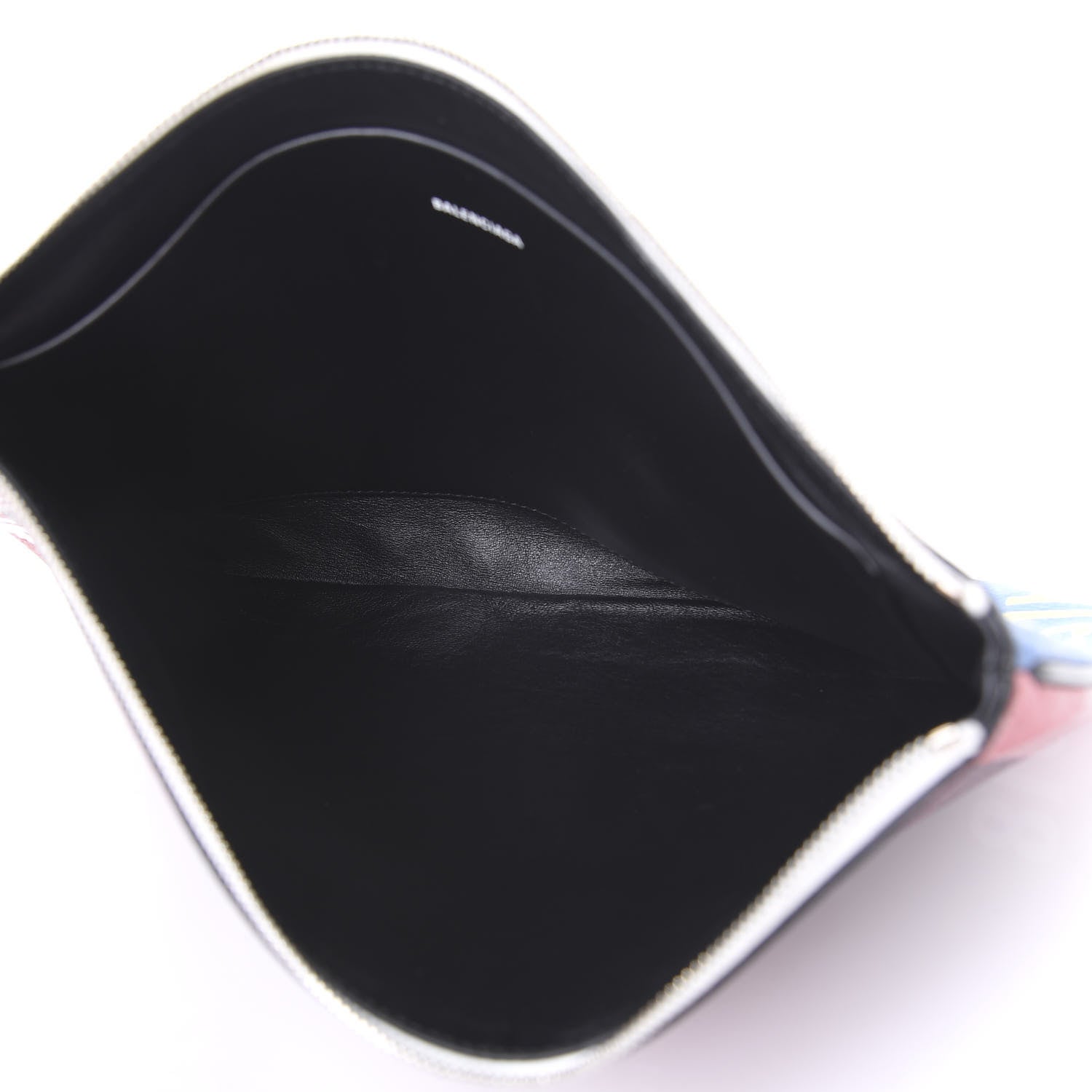 Balenciaga Grained Calfskin Supermarket Magazine Zipper Pouch Multicolor 4 of 8
