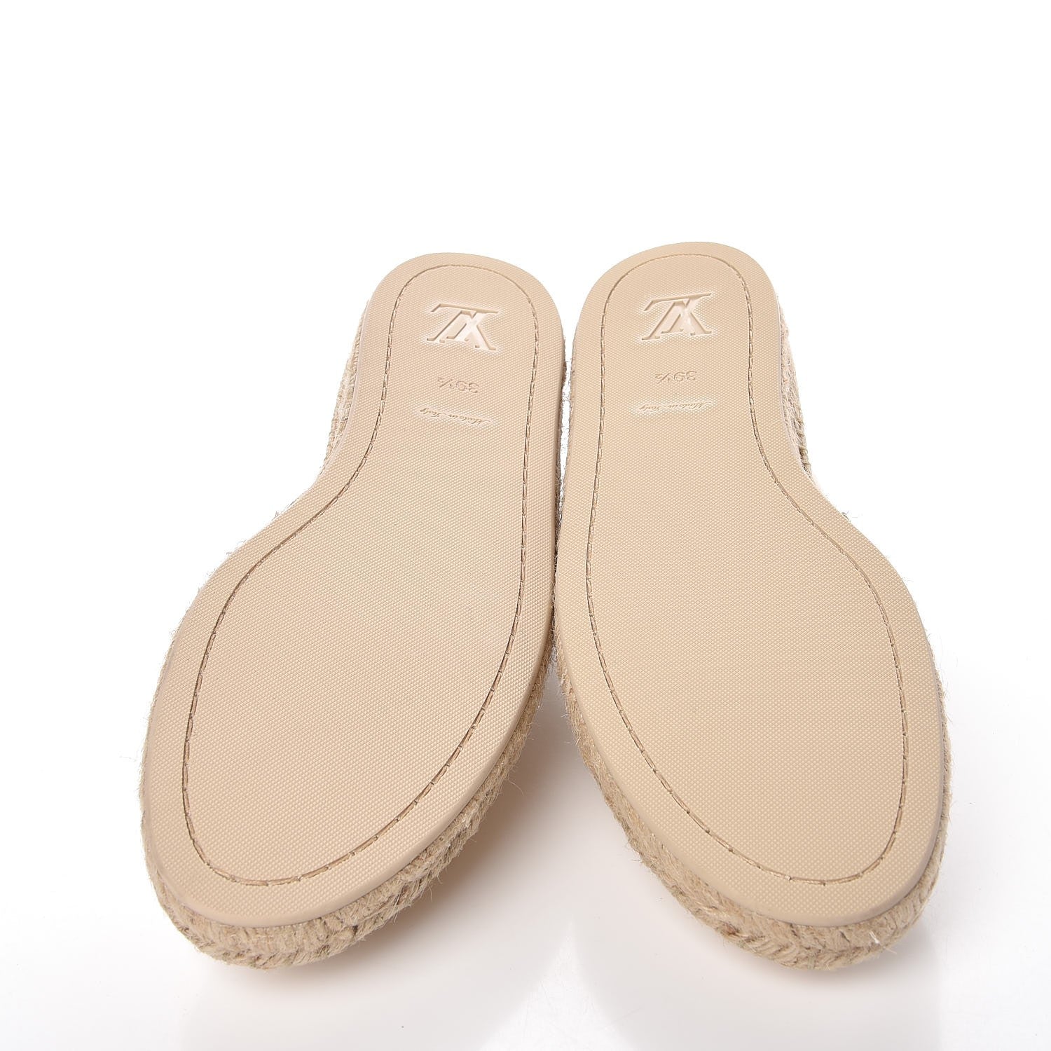 Louis Vuitton Canvas Waterfall Espadrille Flats 39.5 Ecru 5 of 12