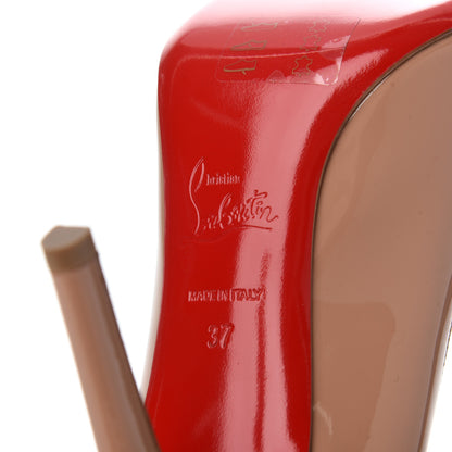 Christian Louboutin Patent Pigalle 100 Pumps 37 Nude 7 of 9