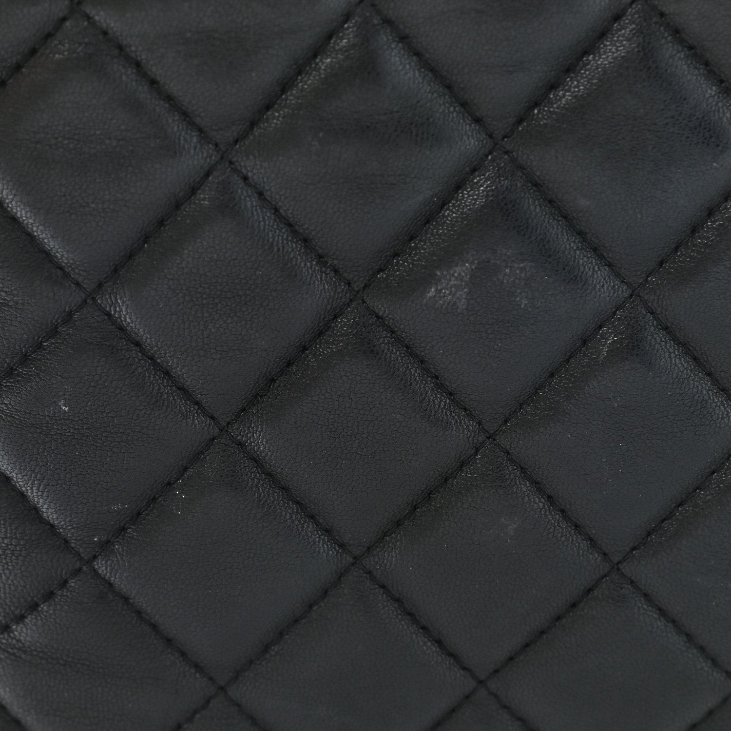 Chanel Lambskin Quilted Large Cosmetic Case Black 12 of 14