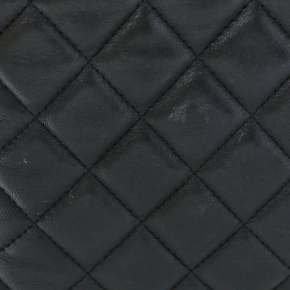 Chanel Lambskin Quilted Large Cosmetic Case Black 12 of 14