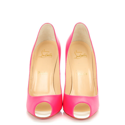 Christian Louboutin Jazz Calf Youpi 120 Pumps 38.5 Fuchsia White 2 of 8