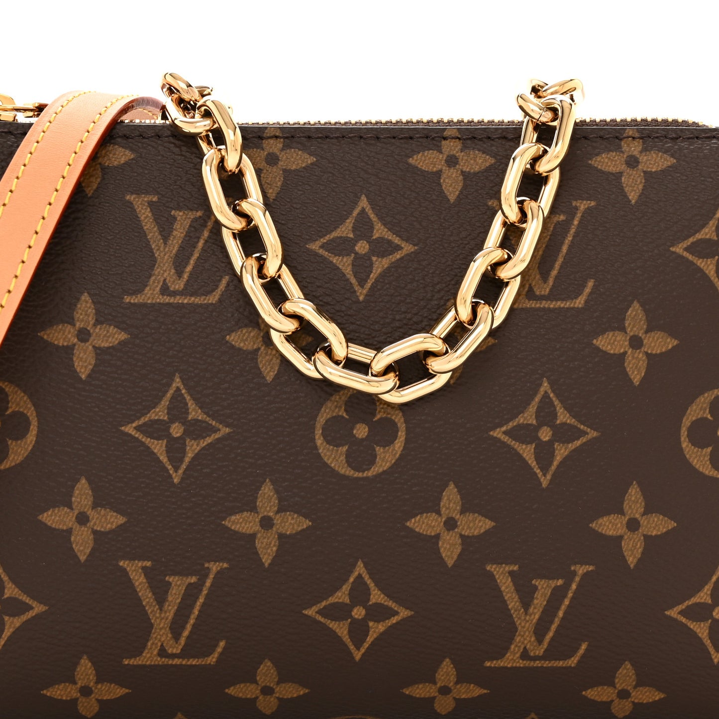 Monogram Metal Studded Capsule Pochette