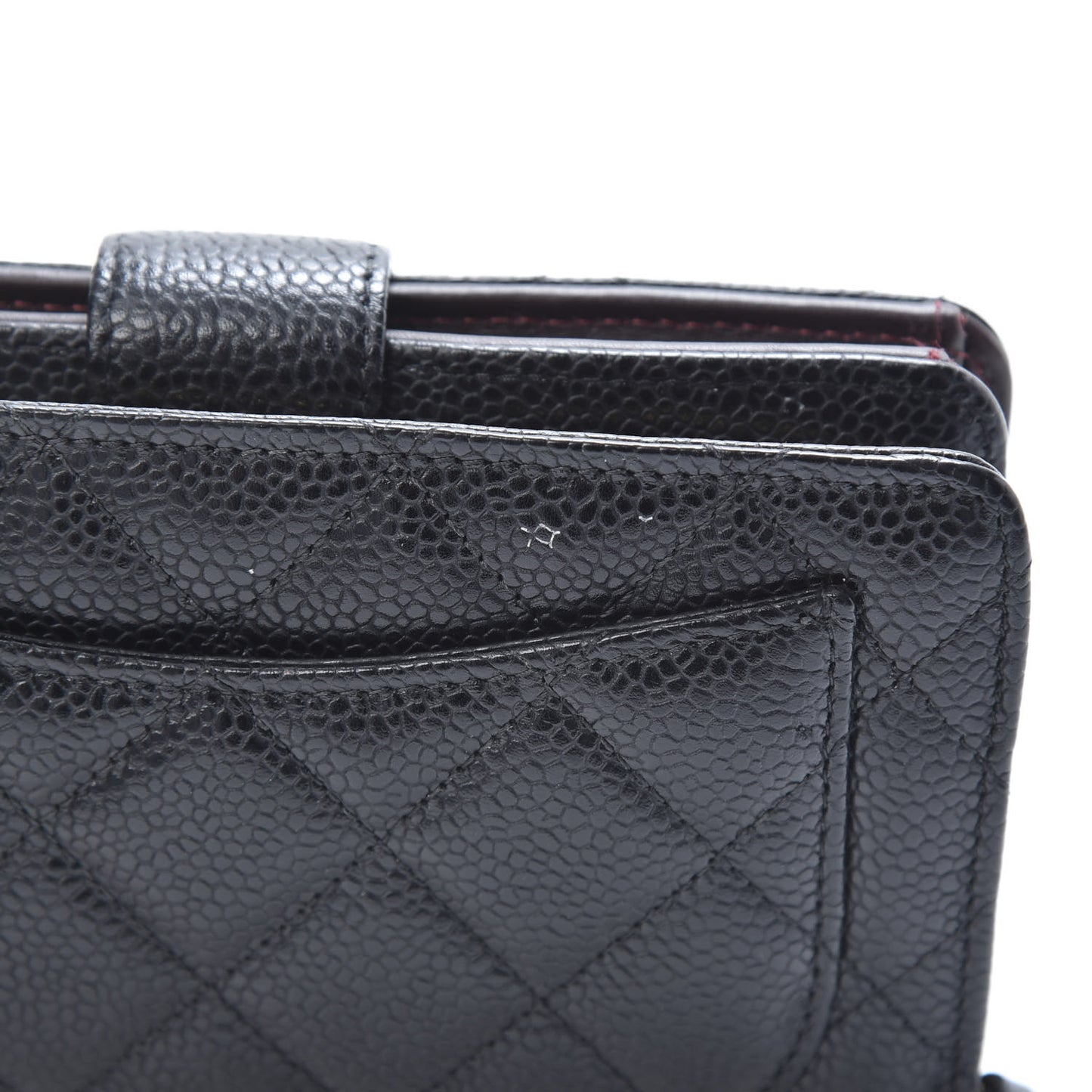 Caviar Quilted CC French Wallet Black