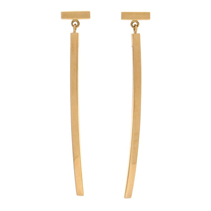 Tiffany 18K Yellow Gold T Bar Earrings 1 of 5