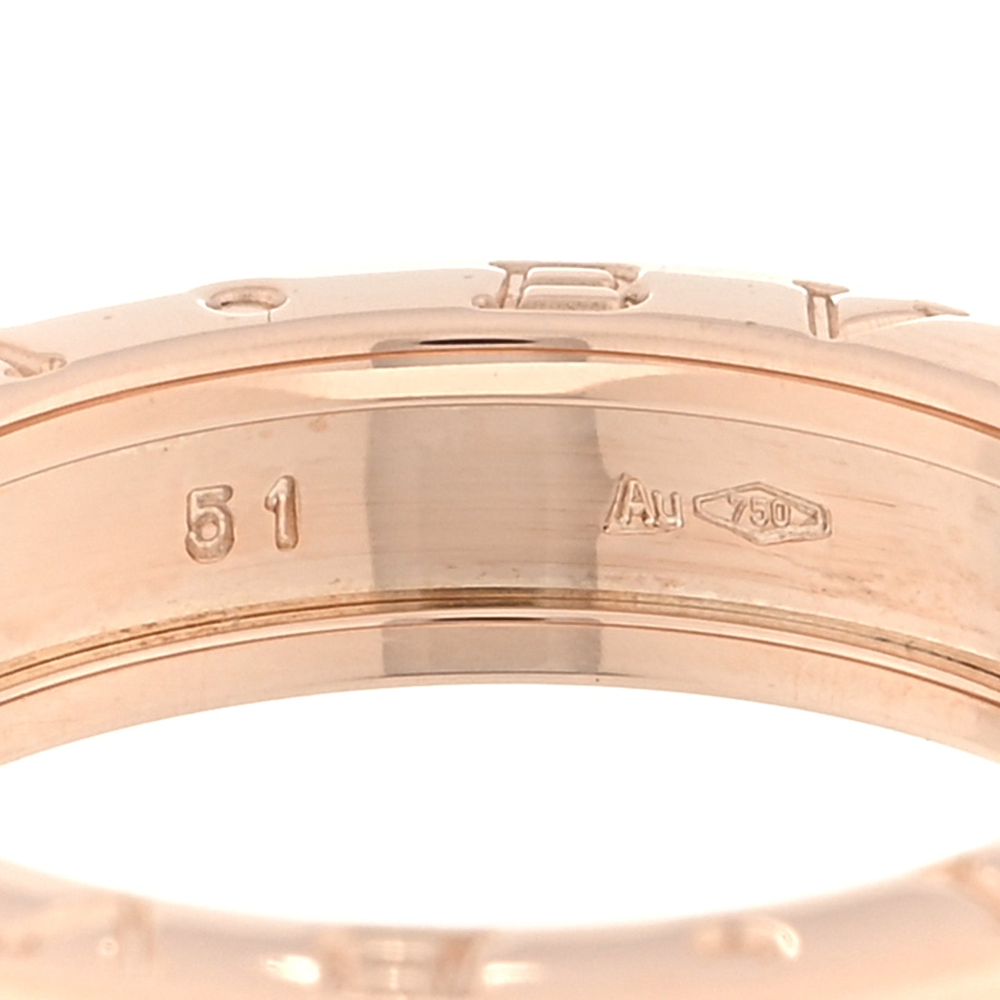 18K Rose Gold B.Zero1 One-Band Ring 51 5.75