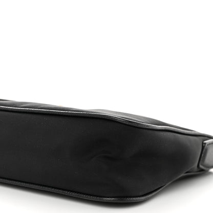 Prada Tessuto Nylon Saffiano Crossbody Bag Black 8 of 10
