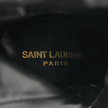 Saint Laurent Calfskin Opyum Ankle Boots 38 Black 8 of 10