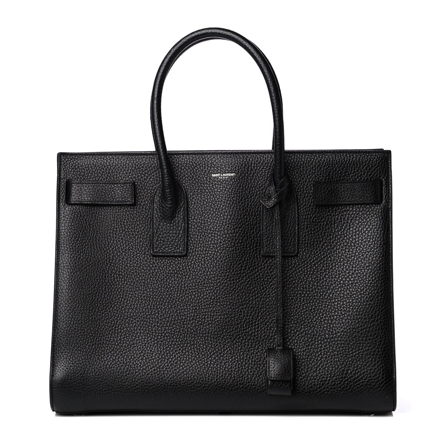 Grained Calfskin Large Sac De Jour Carryall Black