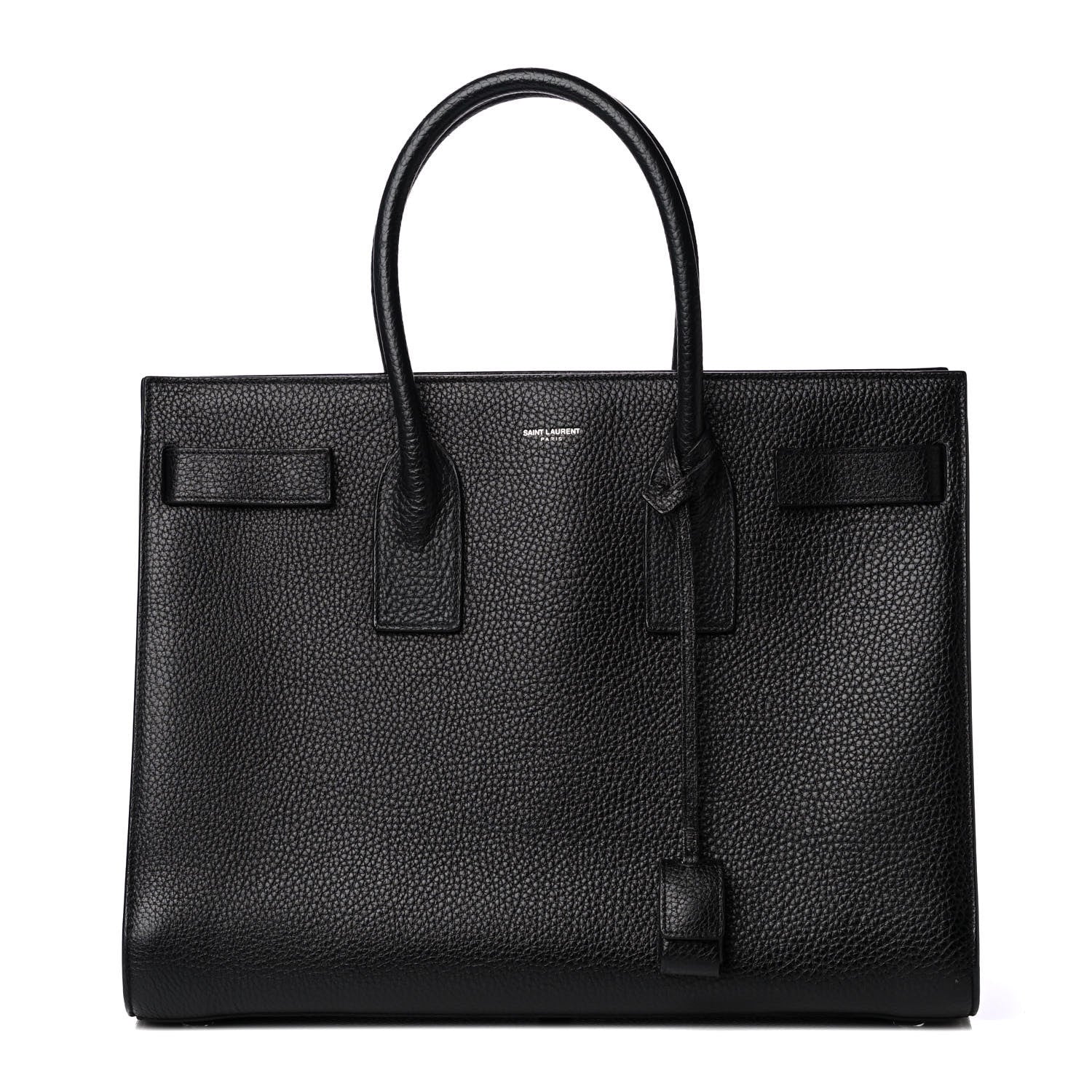 Saint Laurent Grained Calfskin Large Sac De Jour Carryall Black 3 of 9