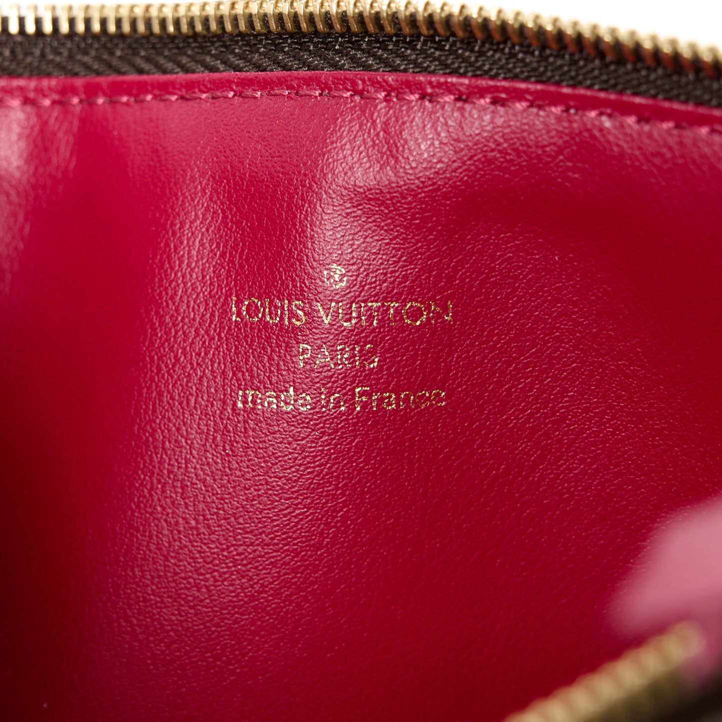 Monogram Pochette Felicie Chain Wallet Fuchsia