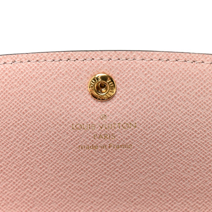 Louis Vuitton Damier Ebene Emilie Wallet Rose Ballerine 6 of 6