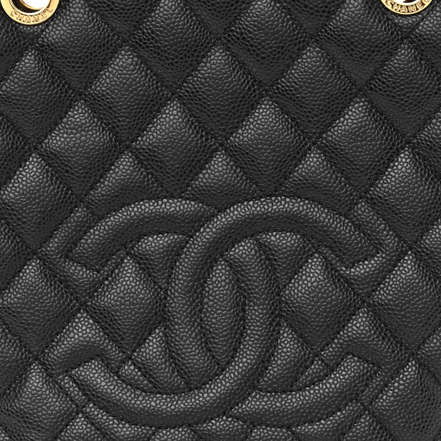 Chanel Caviar Quilted Petit Shopping Tote PST Black 8 of 10