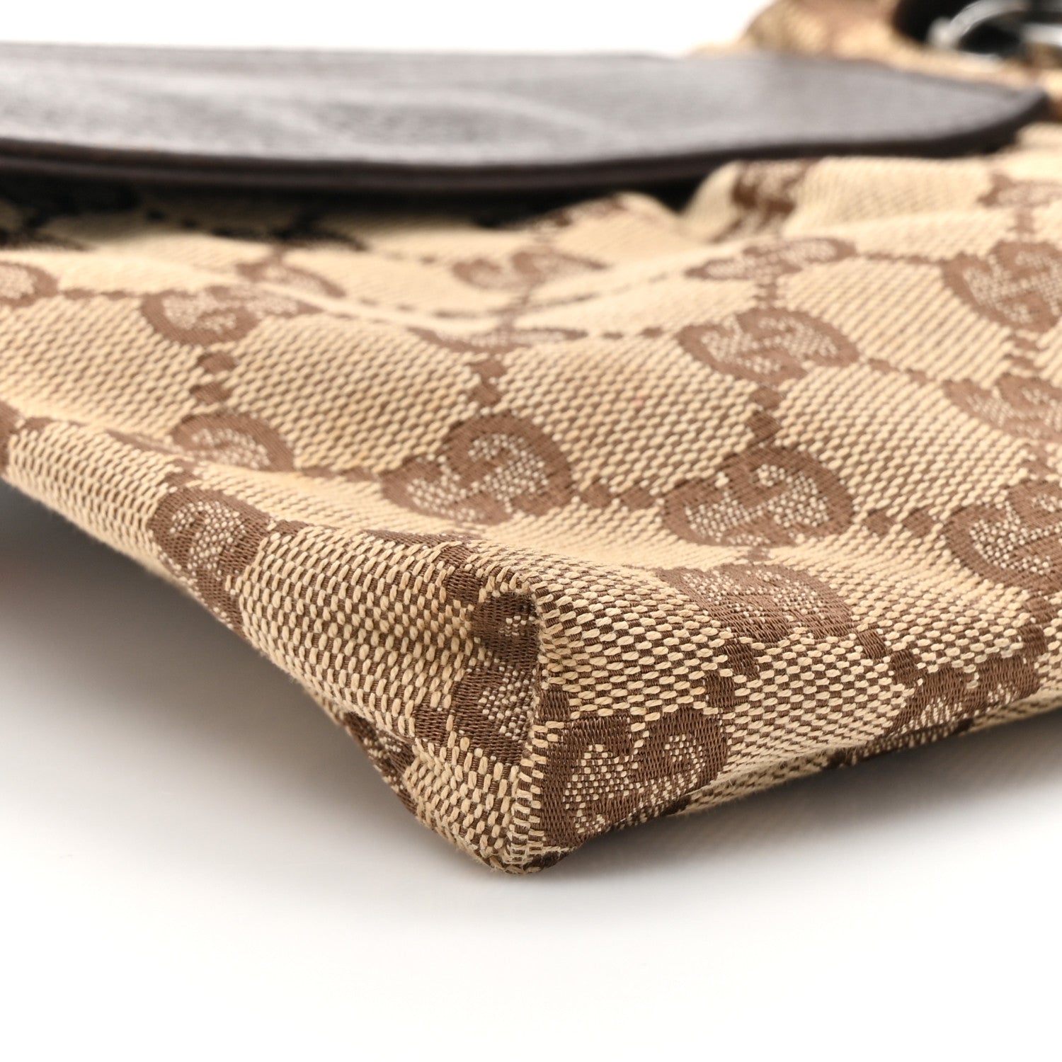 Gucci Monogram Web Belt Bag Dark Brown 10 of 11