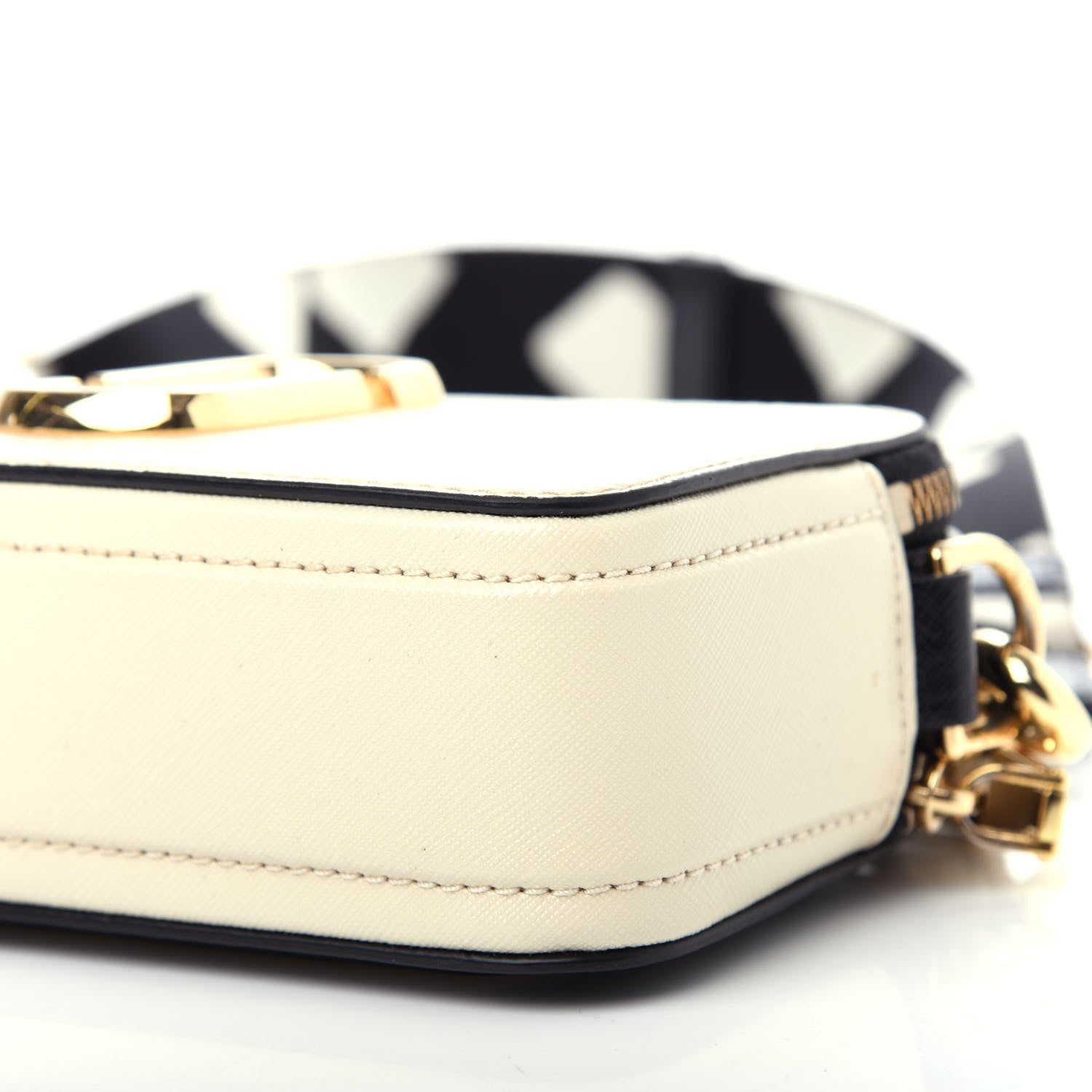 Marc Jacobs Saffiano Small Snapshot Camera Bag Cloud White Multicolor 10 of 11