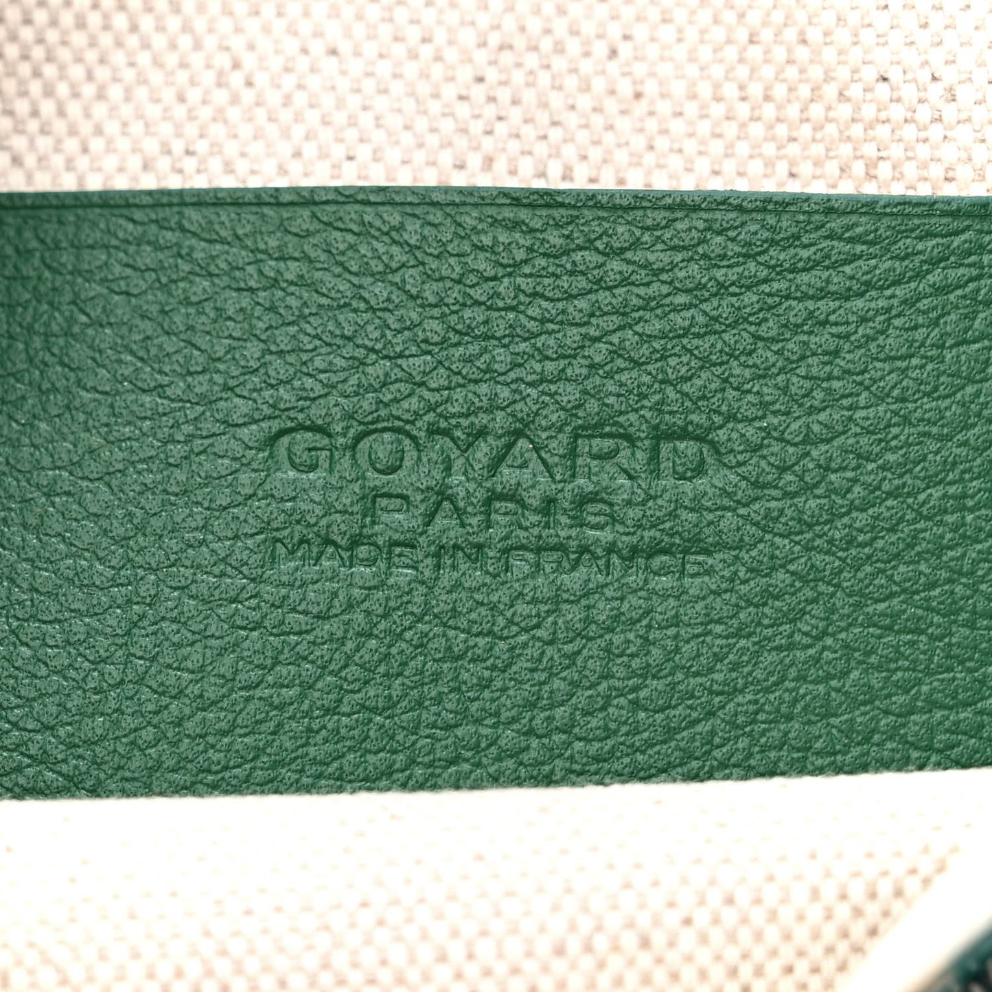 Goyardine Plumet Wallet Clutch Green