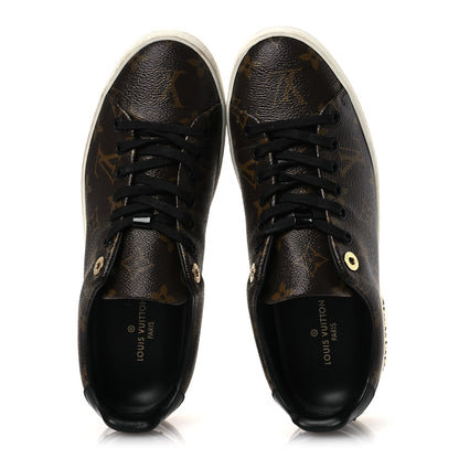 Louis Vuitton Patent Monogram Frontrow Sneakers 38 2 of 13