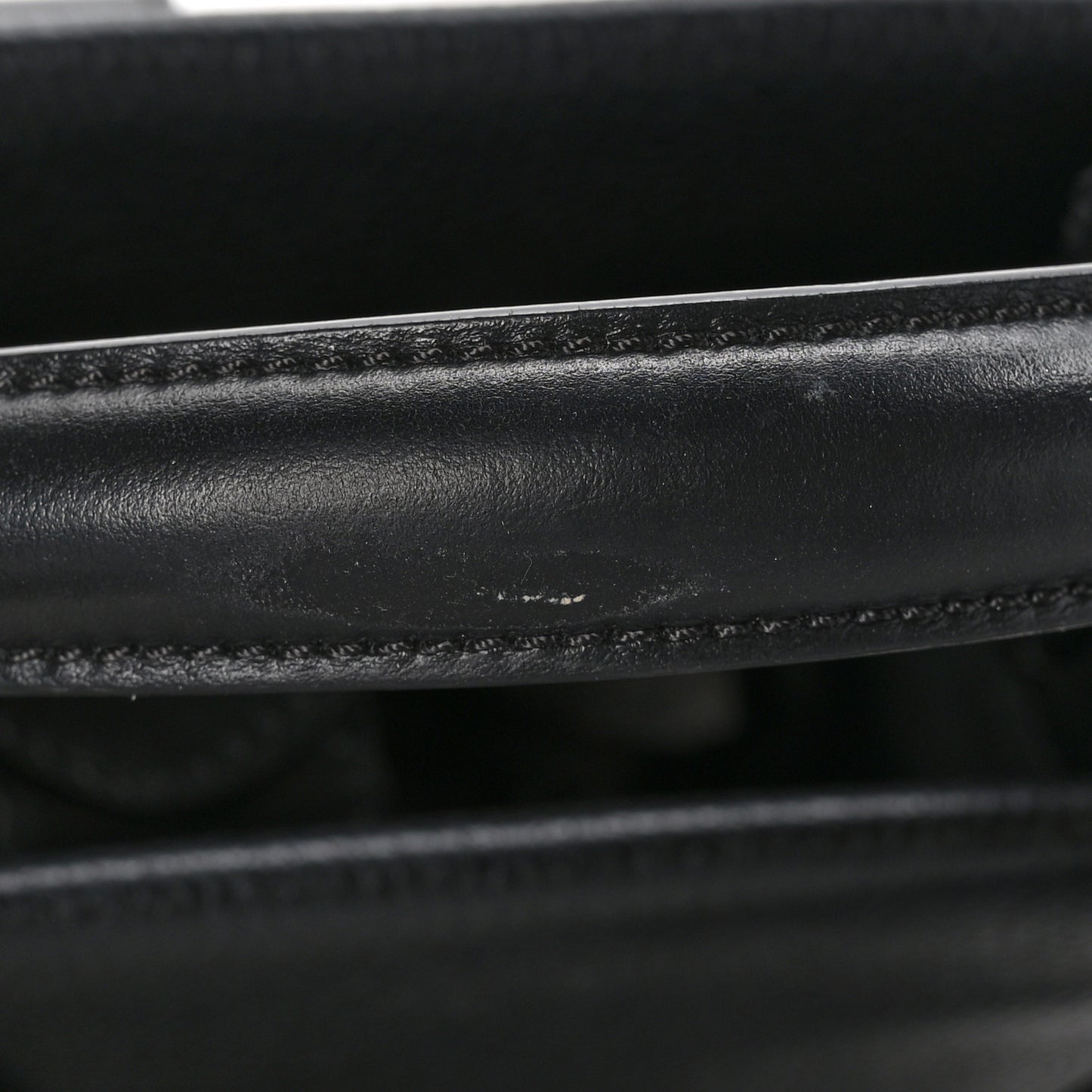 Calfskin Mini T Twist Top Handle Bag Black