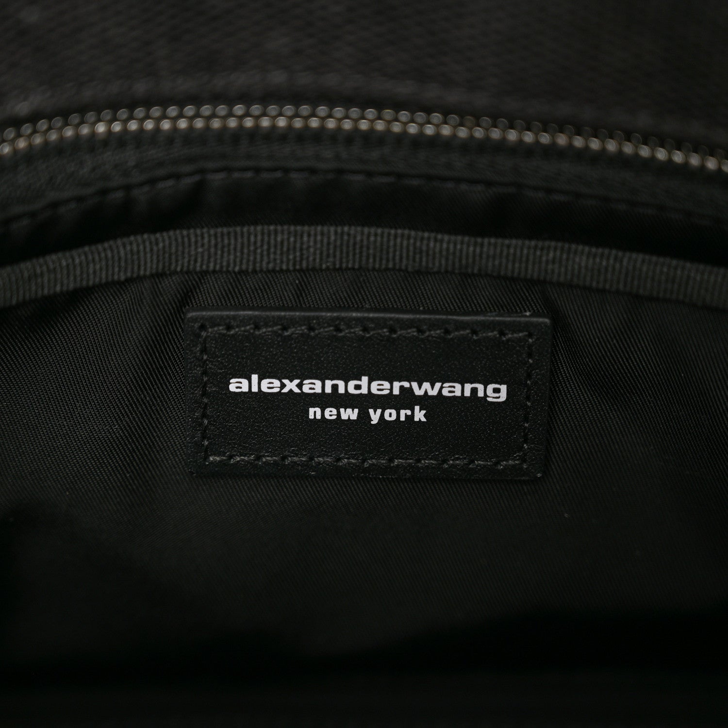Alexander Wang Mesh Crystal Rhinestone Mini Crusier Tote Black Silver 7 of 10