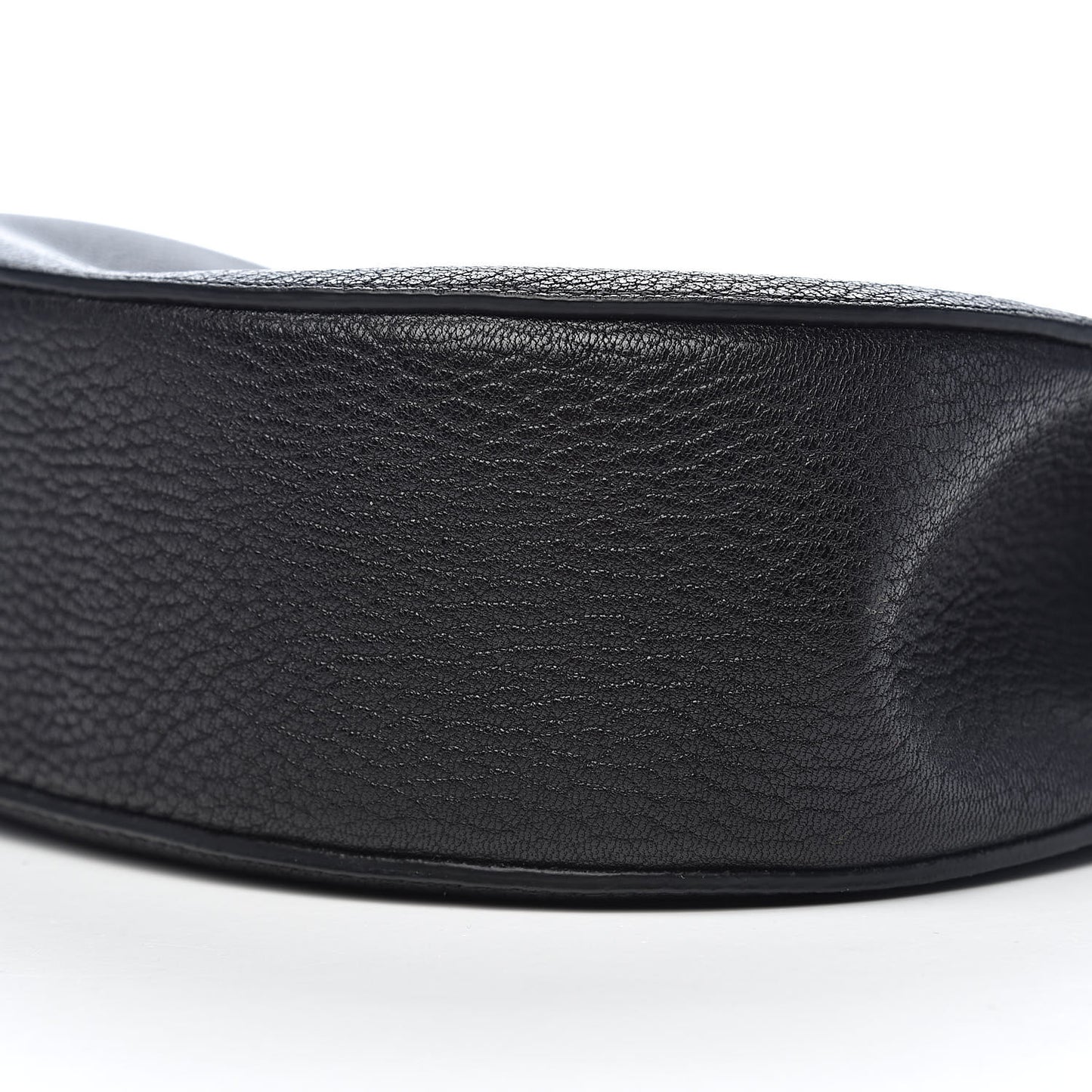 Grained Lambskin Drew Shoulder Bag Black