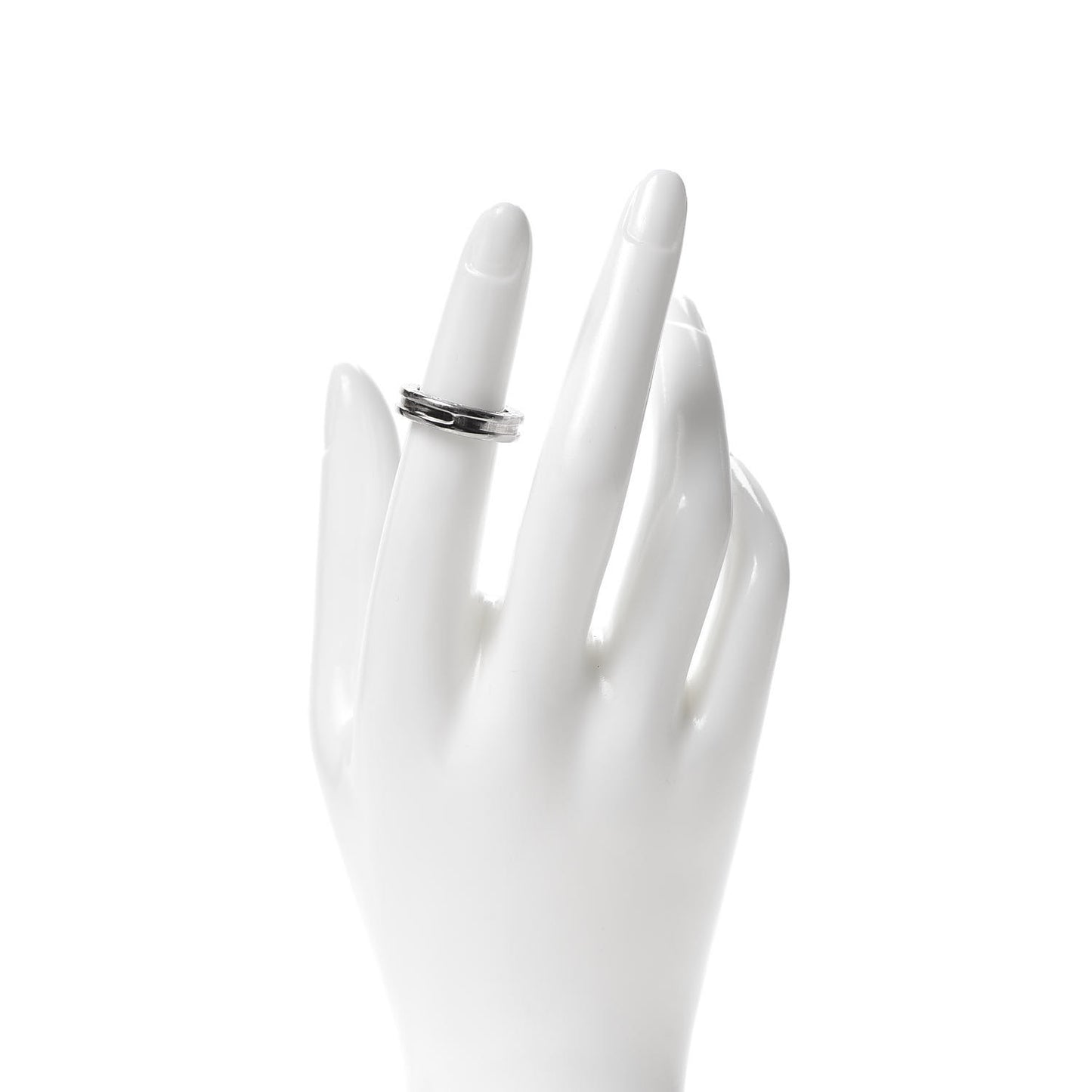 18K White Gold B.Zero1 One-Band Ring 48 4.5