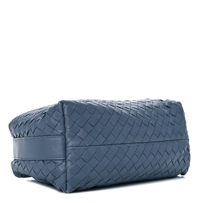 Bottega Veneta Nappa Intrecciato Large Cosmetic Case Blue 4 of 11