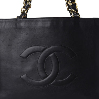 Chanel Lambskin CC Tote Black 11 of 11