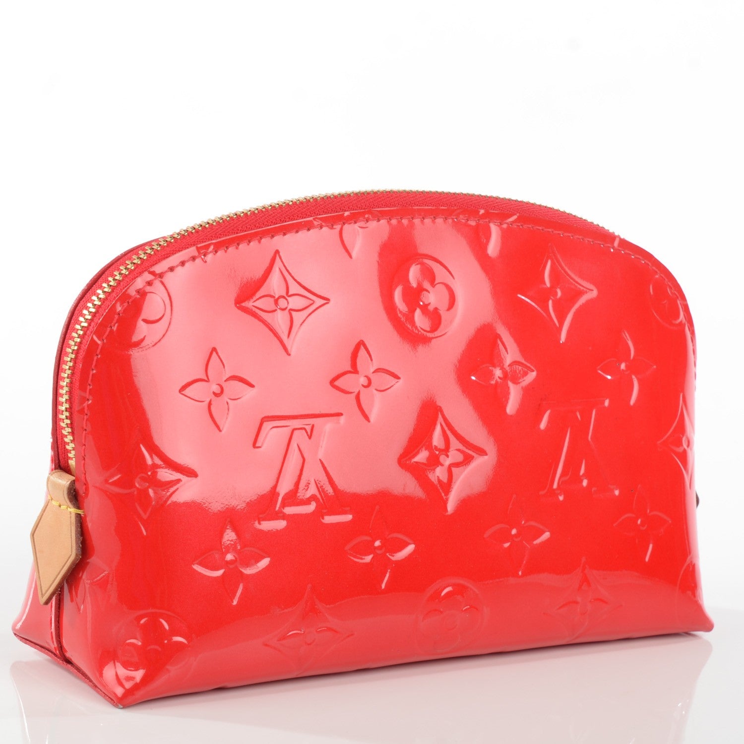 Louis Vuitton Vernis Cosmetic Pouch Rouge Grenadine 3 of 7