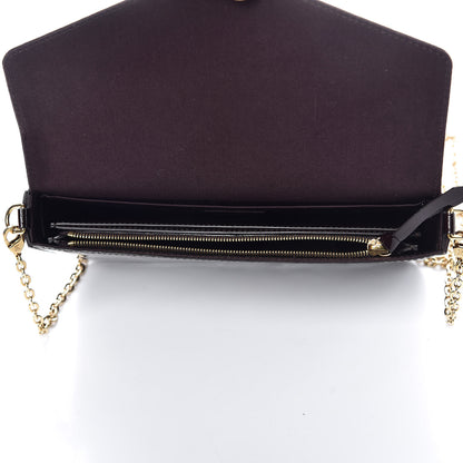 Louis Vuitton Vernis Pochette Felicie Chain Wallet Amarante 7 of 13