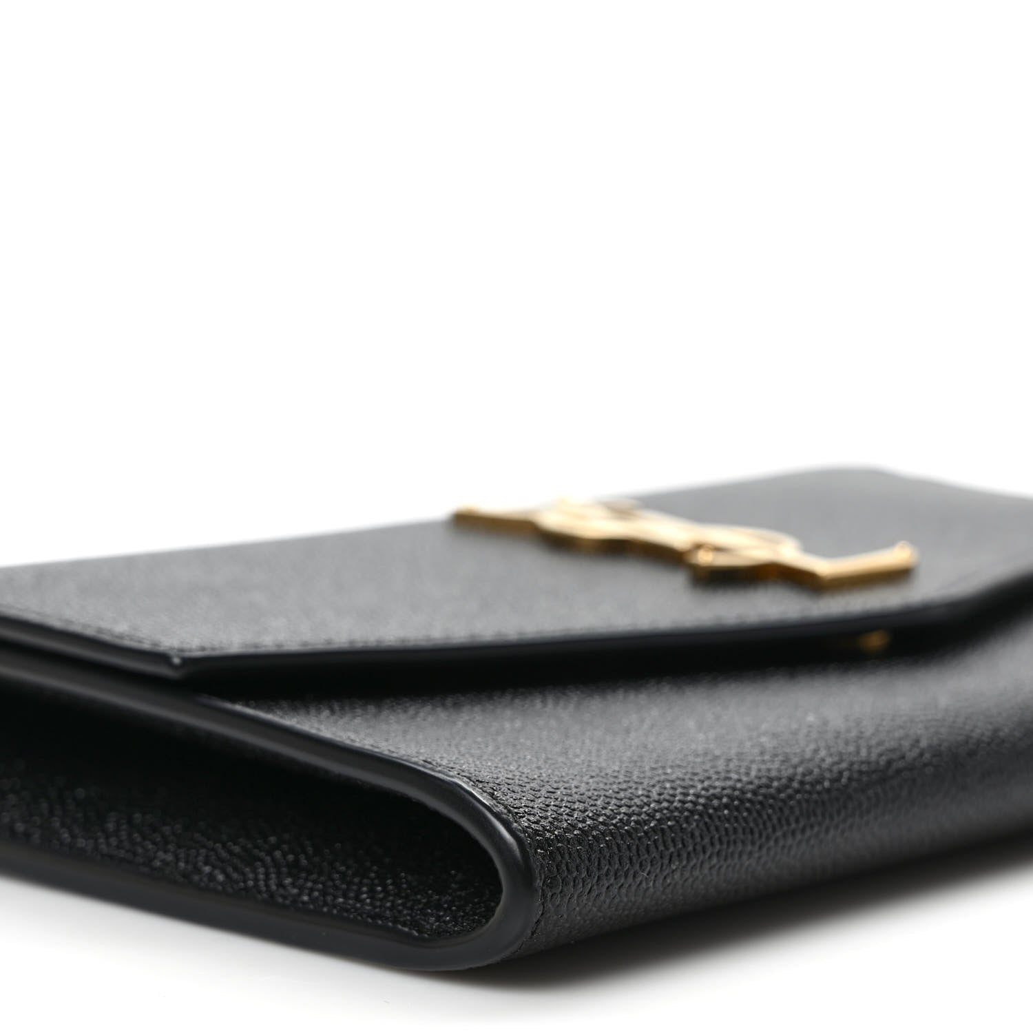 Saint Laurent Grain de Poudre Uptown Chain Wallet Black 7 of 9