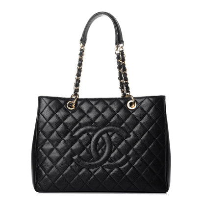 Chanel Caviar Quilted Grand Shopping Tote GST Black 1 of 9