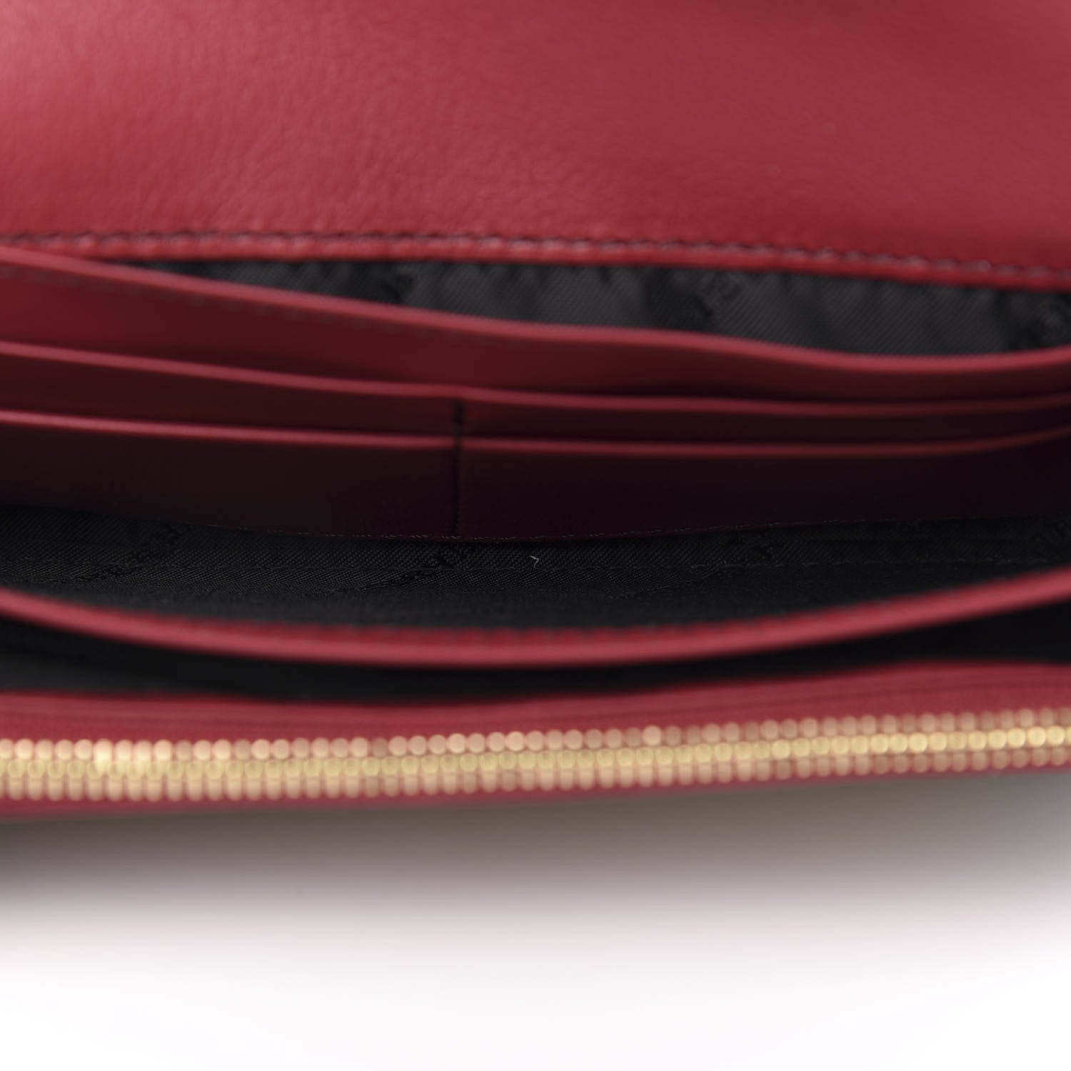 Burberry Grainy Calfskin House Check Porter Continental Wallet Russet Red 5 of 8
