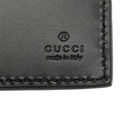 Gucci Guccissima Signature Dorian Bi-Fold Wallet Black 6 of 7