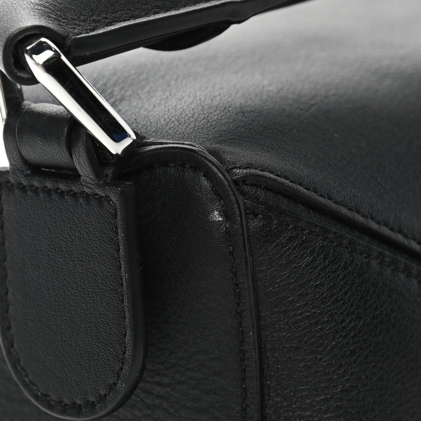 Calfskin Medium Puzzle Bag Black