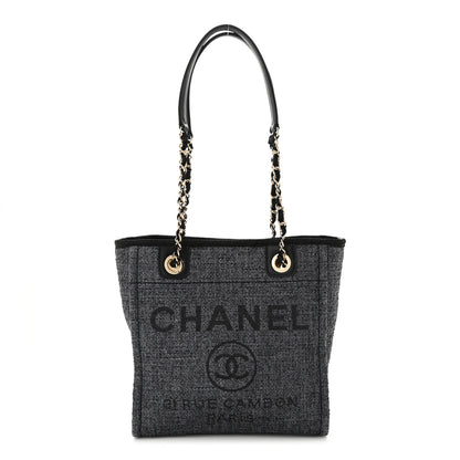 Chanel Lurex Boucle Mini Deauville Tote Black 1 of 11