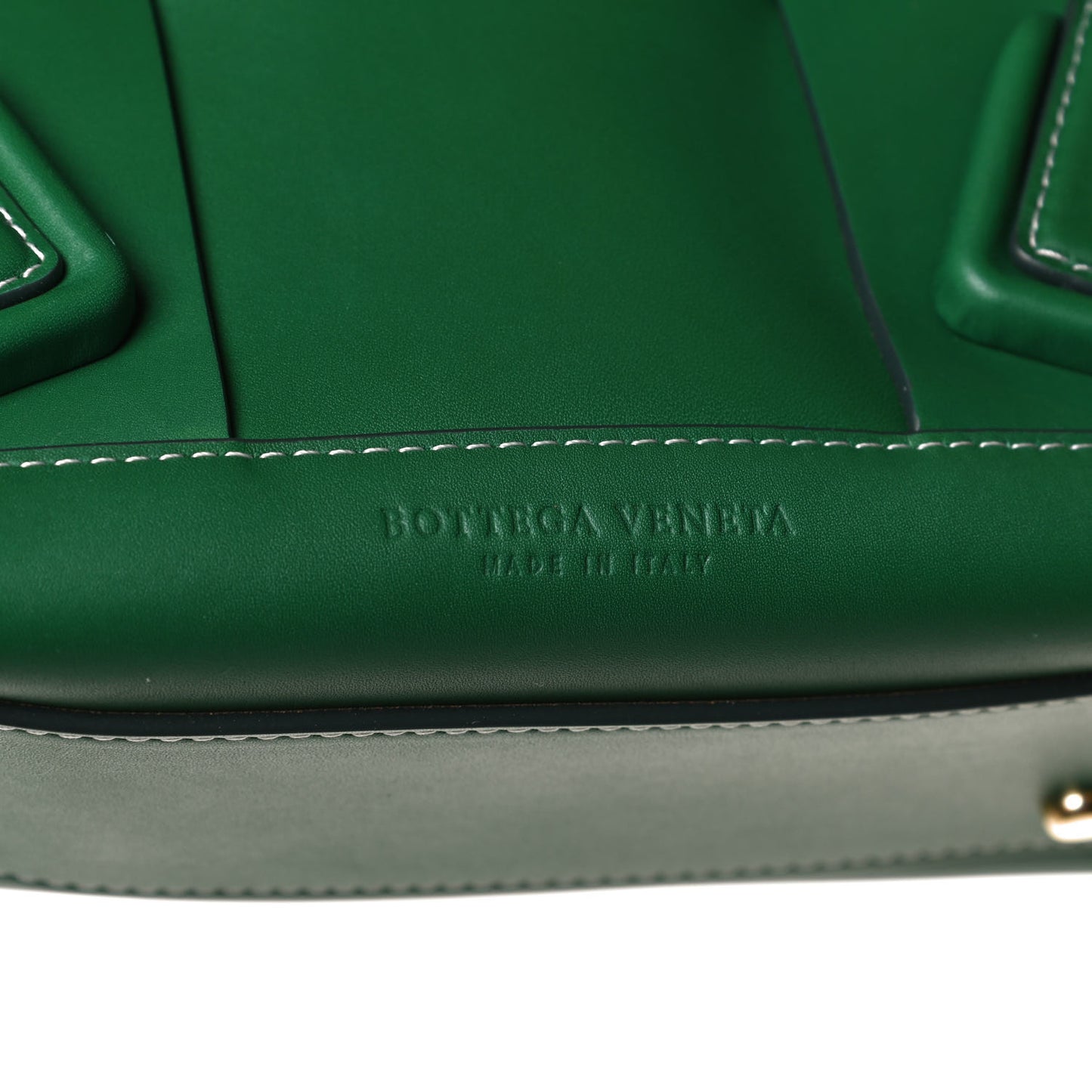 French Calfskin Maxi Intrecciato Arco 33 Racing Green